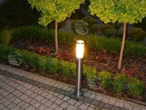 Стоечный LED светильник освещение дорожек на участке