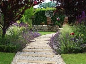 Пошаговые дорожки отсыпанные гравием