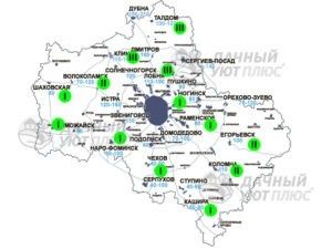 Глубина промерзания грунта в климатических зонах Московской области