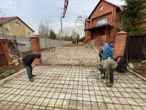 Подготовка площадки для заливки бетоном