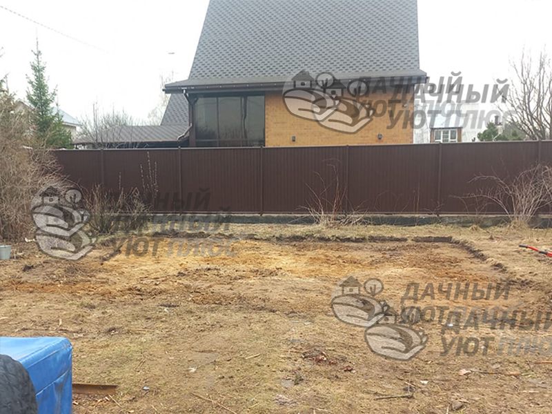 Участок после сноса дома из бруса